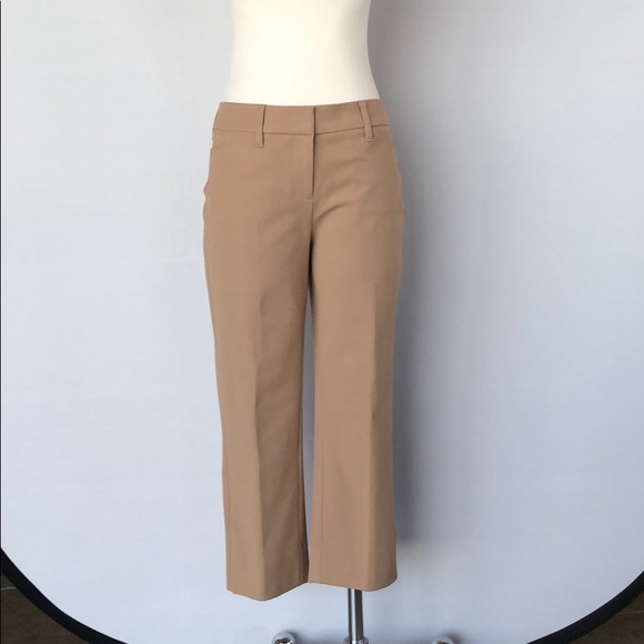 NWT WHBM The Slim  Crop Pant Size 2 Tan - Picture 8 of 15